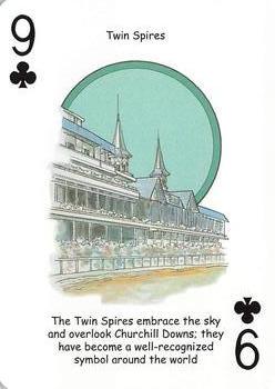 2020 Hero Decks Derby Deck Playing Cards #9♣ Twin Spires Front
